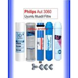 Netsu Philips Aut 3060-3061 Uyumlu/Muadil Su Arıtma Cihazı Filtresi 5'li Su Arıtma Filtre seti