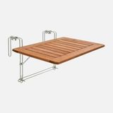 Nette Kaçmaz Katlanır Ahşap Balkon Masası 60X40 cm - 1 - Dikdörtgen