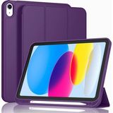 Nettech Apple iPad 10 Nesil 10.9 2022 Uyumlu Flip Prizma Seri Kapaklı Kılıf - Mor