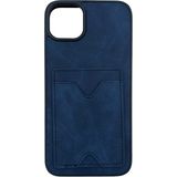 Nettech Apple Iphone 14 Pro Max Uyumlu Nt-N028 Deri Kartlık Arka Koruma Kılıf - Lacivert