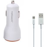 Nettech NT-13 Plastik 2100 mAh 2 Çıkışlı Araç Şarj Cihazı + Lightning Data Kablo