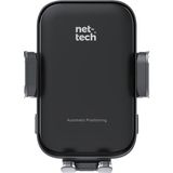Nettech NT-CHC32 15W Otomatik Sensörlü Kablosuz Araç Şarj Cihazı & Telefon Tutucu - Siyah