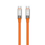 Nettech NT-DC29 60 W Plastik 100 cm Turuncu Type-C to Type-C Şarj ve Data Kablosu