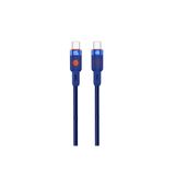 Nettech NT-DC32 60 W Plastik 100 cm Mavi Type-C to Type-C Şarj ve Data Kablosu