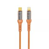 Nettech NT-DC35 30 W Plastik 100 cm Turuncu Type-C to Lightning Şarj ve Data Kablosu