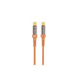 Nettech NT-DC36 60 W Plastik 100 cm Turuncu Type-C to Type-C Şarj ve Data Kablosu