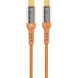 Nettech NT-DC36 60 W Plastik 100 cm Turuncu Type-C to Type-C Şarj ve Data Kablosu