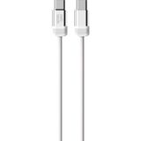 Nettech NT-DC47 60 W Plastik 100 cm Beyaz Type-C to Type-C Şarj ve Data Kablosu