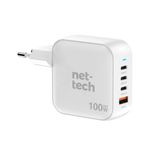 Nettech Nt-Hch09 100W Pd+Qc Ganprime Şarj Aleti (Beyaz)