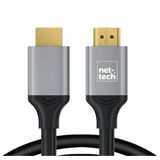 Nettech NT-HD01 1.5 mt Siyah 4K İp Örgü HDMI Kablo