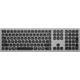 Nettech NT-KM01 Çoklu Cihaz Kablosuz Bluetooth Klavye - Gri