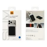 Nettech NT-N116 Magsafe Standlı ve Kart Gözlü Telefon Arkalığı Cüzdan - Siyah