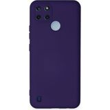 Nettech Realme C25Y Uyumlu Lansman Seri Arka Koruma Kılıf - Derin Mor