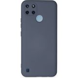 Nettech Realme C25Y Uyumlu Lansman Seri Arka Koruma Kılıf - Gri