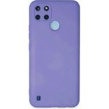 Nettech Realme C25Y Uyumlu Lansman Seri Arka Koruma Kılıf - Lila