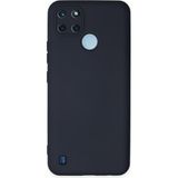 Nettech Realme C25y Uyumlu Lansman Seri Arka Koruma Kılıf - Siyah
