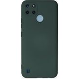 Nettech Realme C25y Uyumlu Lansman Seri Arka Koruma Kılıf - Yeşil