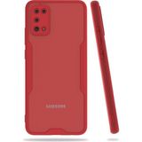 Nettech Samsung Galaxy A02s Uyumlu Platin Seri Arka Koruma Kılıf - Kırmızı