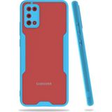 Nettech Samsung Galaxy A02s Uyumlu Platin Seri Arka Koruma Kılıf - Mavi