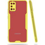 Nettech Samsung Galaxy A02s Uyumlu Platin Seri Arka Koruma Kılıf - Sarı