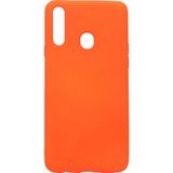 Nettech Samsung Galaxy A20s Uyumlu Nano Arka Koruma Kılıf - Turuncu