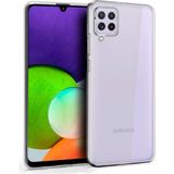 Nettech Samsung Galaxy A22 4g Uyumlu Lüx Seri Kamera Korumalı Silikon Kılıf - Şeffaf