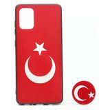 Nettech Samsung Galaxy A71 Uyumlu Desenli Popsocket Seri Arka Koruma Kılıf NT-79698