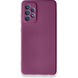 Nettech Samsung Galaxy A72 Uyumlu Nano Arka Koruma Kılıf - Mürdüm