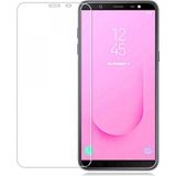 Nettech Samsung Galaxy J800 J8 Uyumlu 0.3 mm Ön Koruma Cam Ekran Koruyucu - Şeffaf