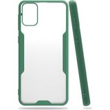 Nettech Samsung Galaxy M21 Uyumlu Platin Seri Arka Koruma Kılıf - Yeşil
