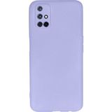 Nettech Samsung Galaxy M31S Uyumlu Nano Arka Koruma Kılıf - Lila