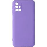 Nettech Samsung Galaxy M31S Uyumlu Nano Arka Koruma Kılıf - Mor