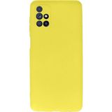 Nettech Samsung Galaxy M31S Uyumlu Nano Arka Koruma Kılıf - Sarı