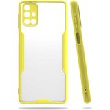 Nettech Samsung Galaxy M51 Uyumlu Platin Seri Arka Koruma Kılıf - Sarı