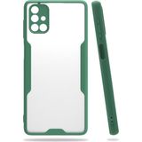 Nettech Samsung Galaxy M51 Uyumlu Platin Seri Arka Koruma Kılıf - Yeşil