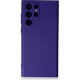 Nettech Samsung Galaxy S22 Ultra Uyumlu Nano Arka Koruma Kılıf - Lila