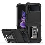 Nettech Samsung Galaxy Z Flip 4 Uyumlu Armour Yüzüklü Seri Arka Koruma Kılıf NT-100737