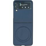 Nettech Samsung Galaxy Z Flip 4 Uyumlu NT-N036 Arka Koruma Kılıf - Lacivert