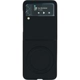 Nettech Samsung Galaxy Z Flip 4 Uyumlu Nt-n036 Arka Koruma Kılıf - Siyah Siyah