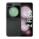 Nettech Samsung Galaxy Z Flip 5 Uyumlu NT-N018 Kevlar Carbon Arka Koruma Kılıf NT-106458