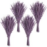 Netten Evime 4Lü Set Kuru Lavanta Çiçeği MOR Şoklanmış Stabilize Bozulmaz İthal Kalite Dökülmez Yoğun Kokuklu