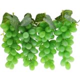 Netten Evime 4Lü Set Yapay Meyve Yeşil Üzüm Süs Dekoratif Sahte Meyve 15Cm