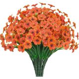 Netten Evime 6lı Set Yapay Çiçek Sazlı Mine Turuncu Renk 5 Dallı 33cm