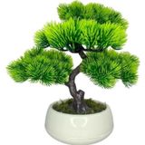 Netten Evime Bonsai Dekoratif Yapay Ağaç Yeşil Bonzai 35*30 cm