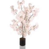 Netten Evime Yapay Ağaç Bahardalı Ağacı Ağacı Japon Kiraz Çiçeği Saksılı Pembe Açık 90x60cm