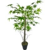 Netten Evime Yapay Ağaç Yeşil Japon Akçaağacı 100x70 cm Siyah Plastik Saksılı