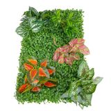 Netten Evime Yapay Çiçek Duvar Kaplama Panel Şimşir 40*60 5Demet Yeşil Bitki Dik Duvar Uygulama Çiçeği