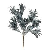 Netten Evime Yapay Çiçek Gümüş Renk Podocarpus Demeti 5 dal Garnitür Aradal Dekoratif Yapay Bitki