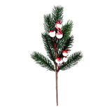 Netten Evime Yapay Çiçek Kokina Narlı Çam Dalı Karlı Renk 30cm Yılbaşı Çiçeği Red Berry