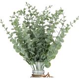 Netten Evime Yapay Çiçek Pastel Silikon Okaliptus 42cm 5Dallı Demet Eucalyptus